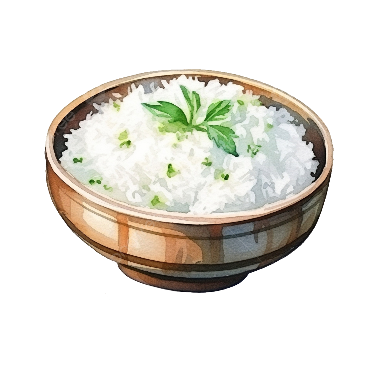 Bowl of cooked rice